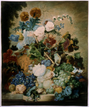 Jan van Huysum, Fruit and Flowers in a Classical Urn,