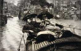 James Tissot, The Thames (La Tamise)