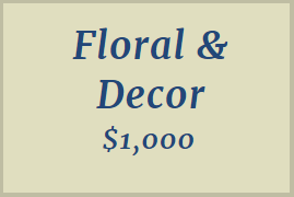 Underwriting Sponsorship - Floral & Decor