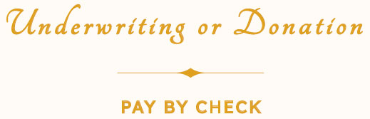 Underwriting for Art of the Table Pay by Check